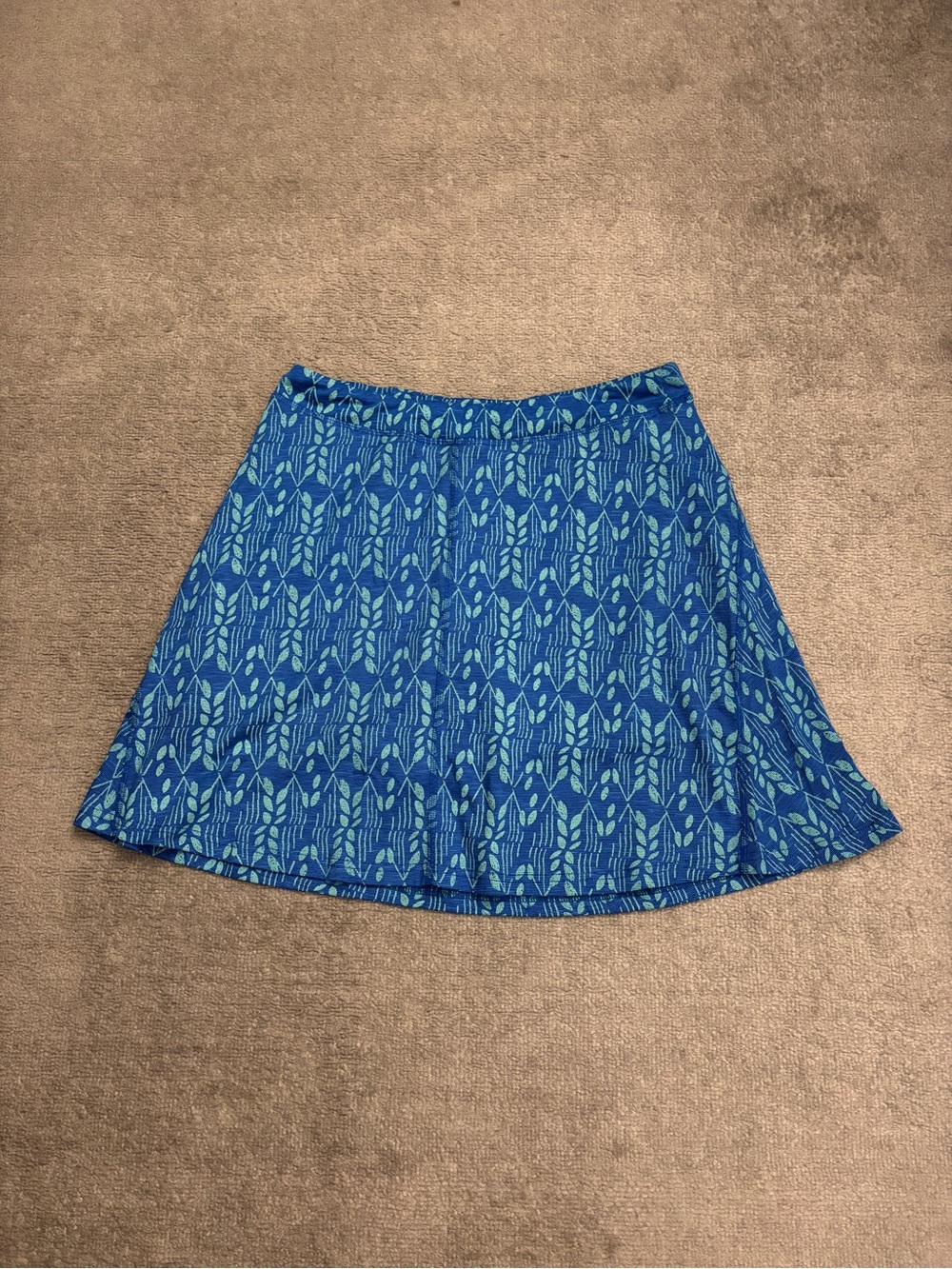Toad & Co. Seleena Activewear Skort Blue Floral